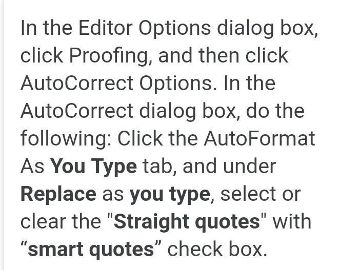 Which Feature is Used to Replace Straight Quotes With Smart Quotes As You Type?