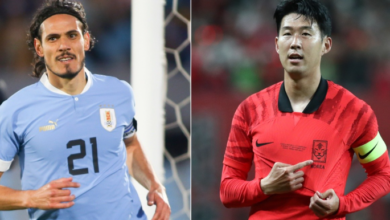uruguay national football team vs south korea national football team lineups